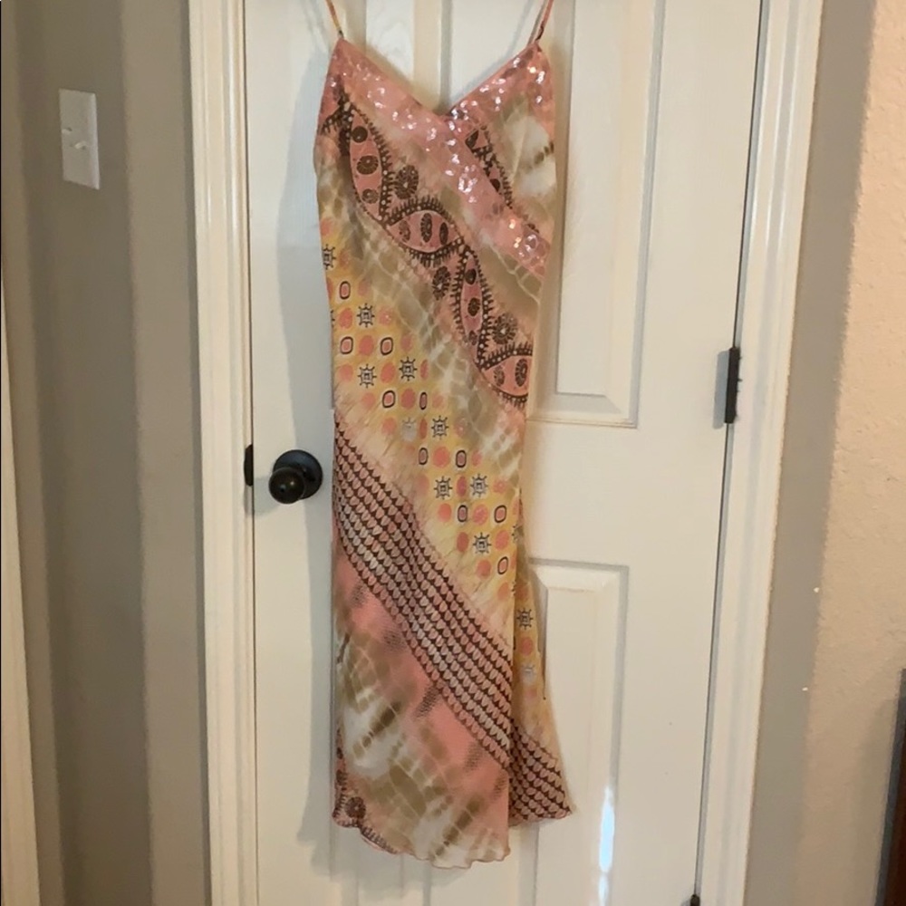 🤍Beautiful Silk Peach Joseph Ribkoff gown